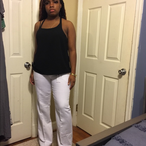 WOMENS KOOKAI WHITE LINEN BUTTON CASUAL CLASSIC LONG PANTS TROUSERS SIZE 6-16 | eBay